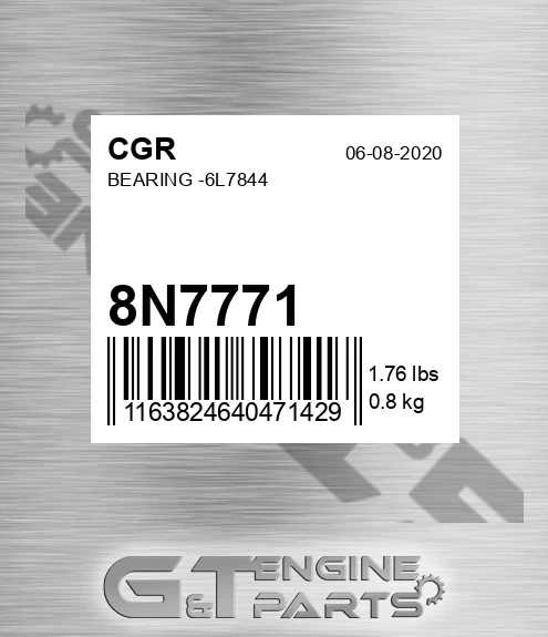 8N7771 CGR Bearing -6l7844