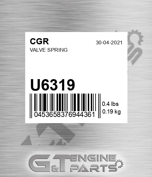 U6319 Valve Spring