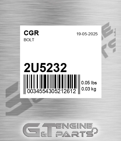 2U5232 Bolt