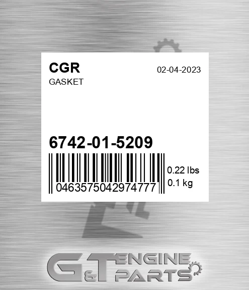 6742-01-5209 Gasket for CGR