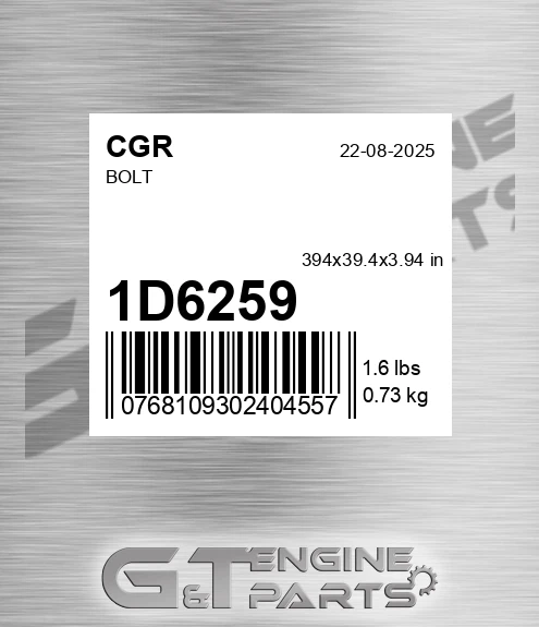 1D6259 Bolt