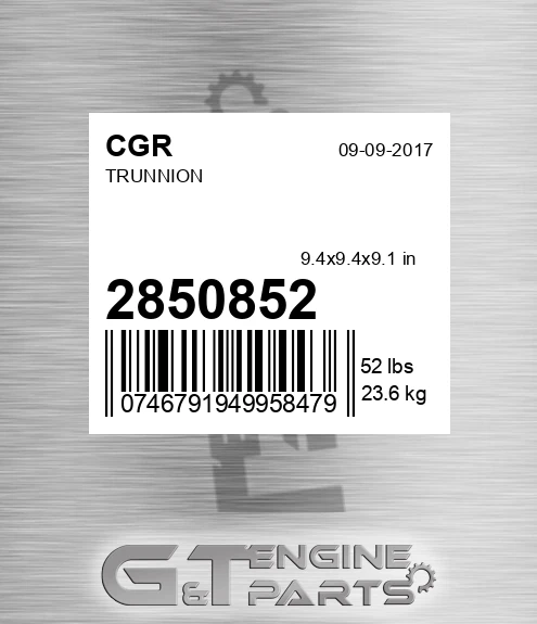 2850852 CGR Trunnion