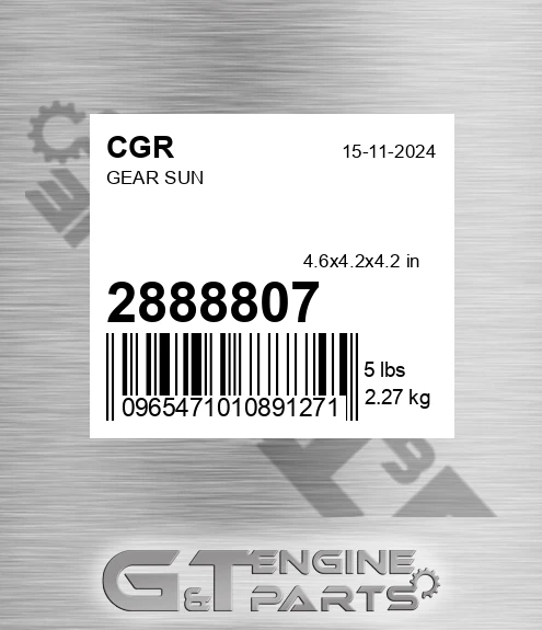 2888807 Gear Sun