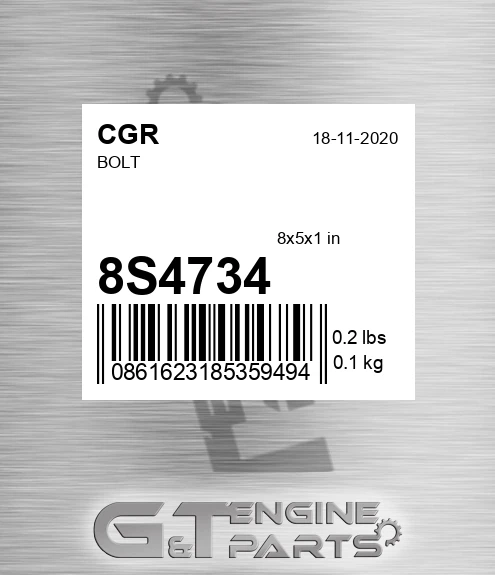 8S4734 CGR Bolt