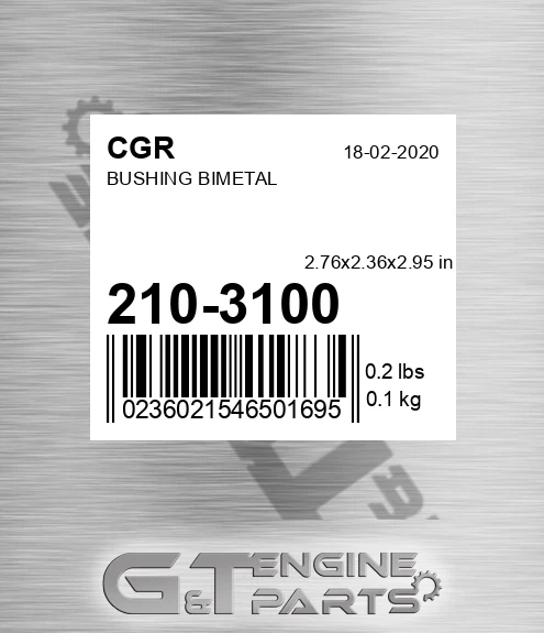210-3100 Bushing Bimetal