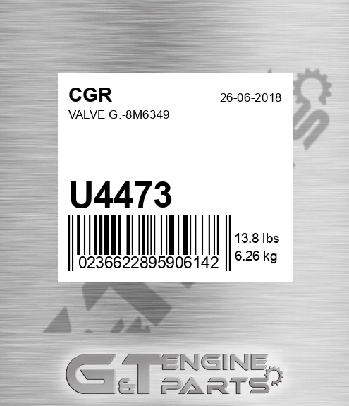 U4473 Valve G.-8m6349