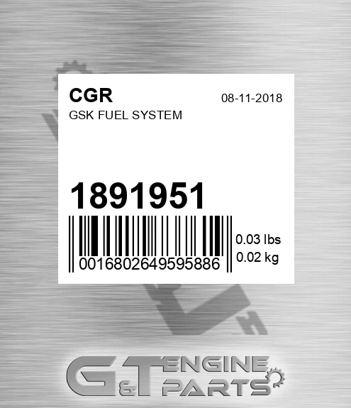 1891951 Gsk Fuel System