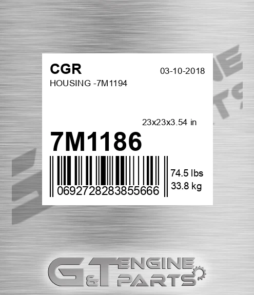 7M1186 CGR Housing -7m1194