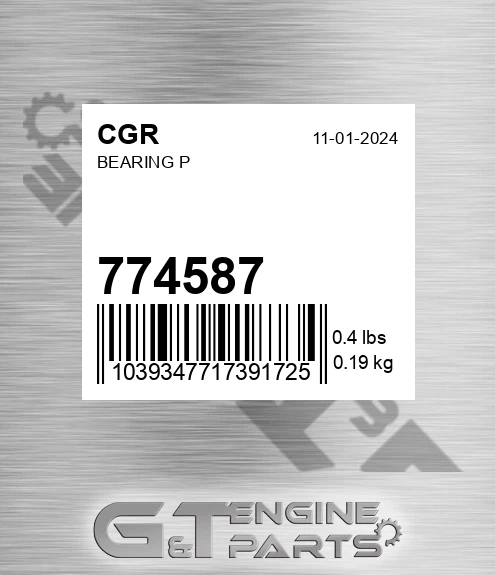 774587 Bearing P