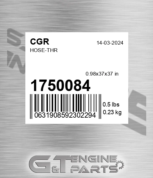 1750084 CGR Hose-thr