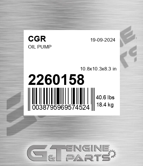 2260158 Oil Pump