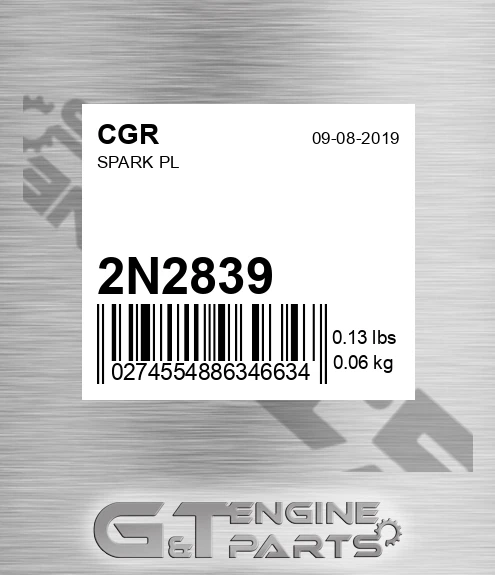 2N2839 Spark Pl