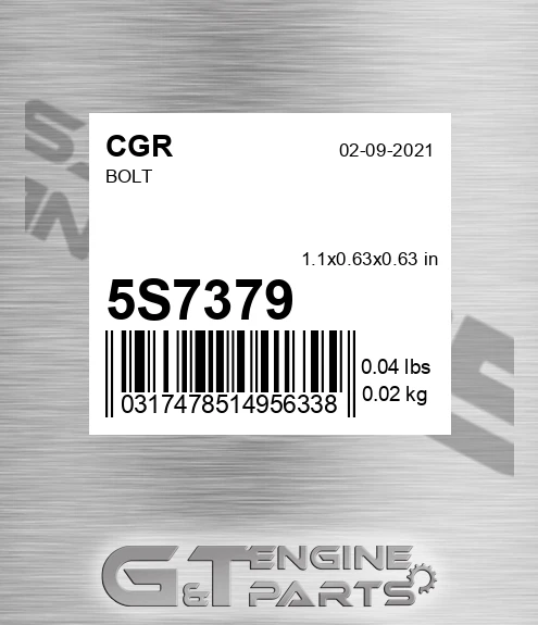 5S7379 CGR Bolt