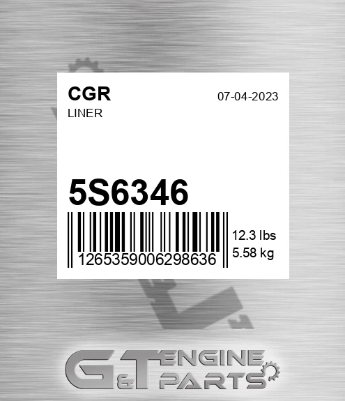 5S6346 CGR Liner