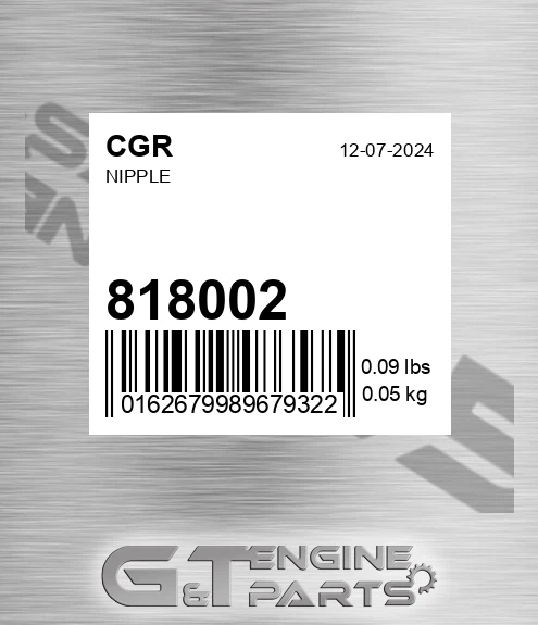 818002 CGR Nipple