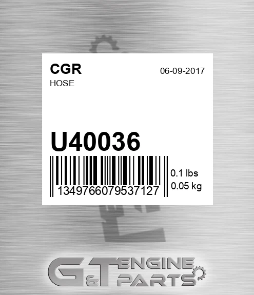 U40036 CGR Hose