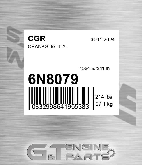 6N8079 Crankshaft A.