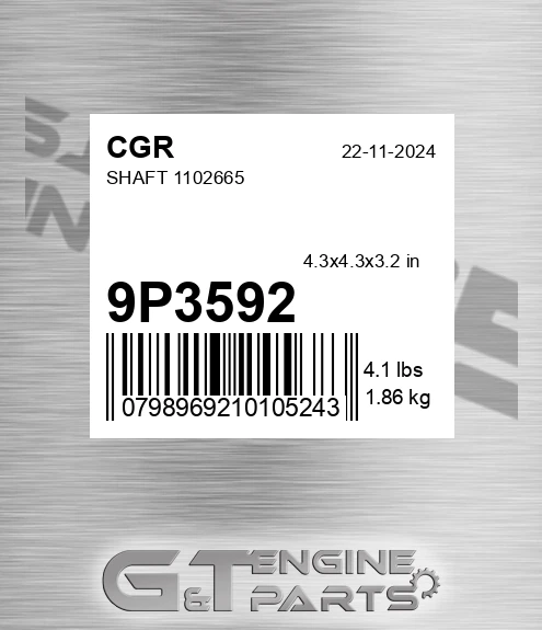 9P3592 CGR Shaft 1102665