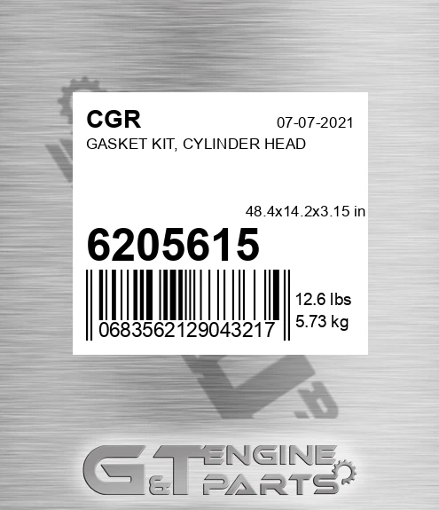 6205615 Gasket Kit, Cylinder Head
