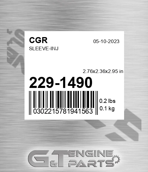 229-1490 CGR Sleeve-inj