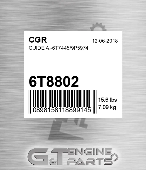 6T8802 Guide A.-6t7445/9p5974 for CGR