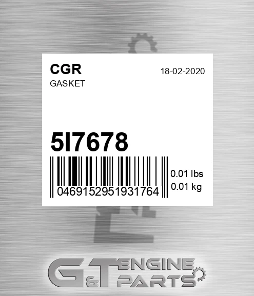 5I7678 Gasket