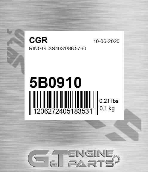 5B0910 Ringg=3s4031/8n5760
