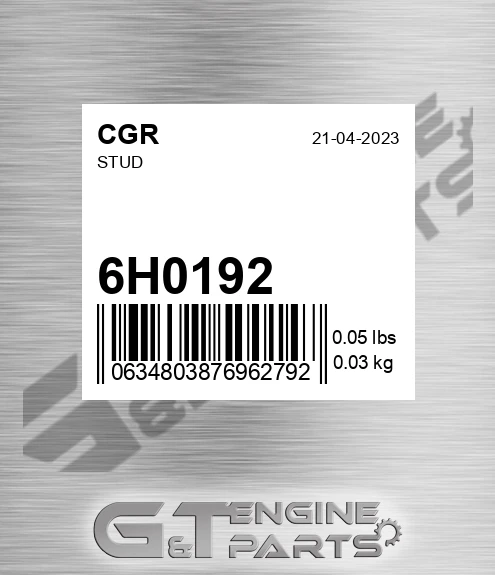 6H0192 Stud