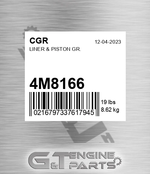 4M8166 Liner & Piston Gr.