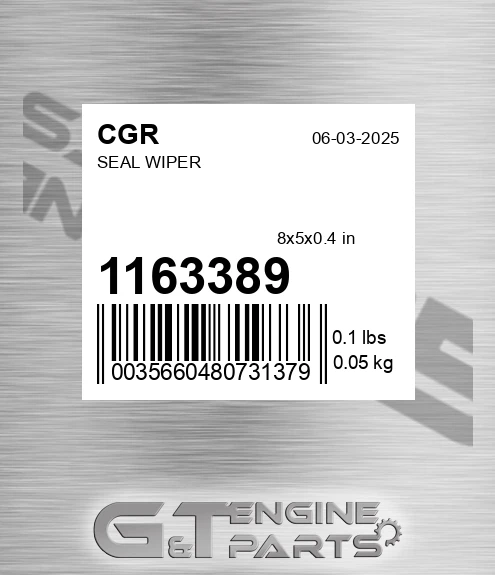 1163389 Seal Wiper