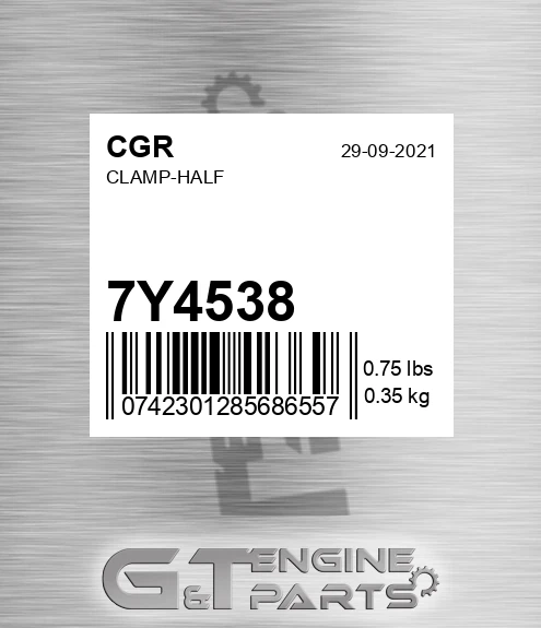 7Y4538 CGR Clamp-half