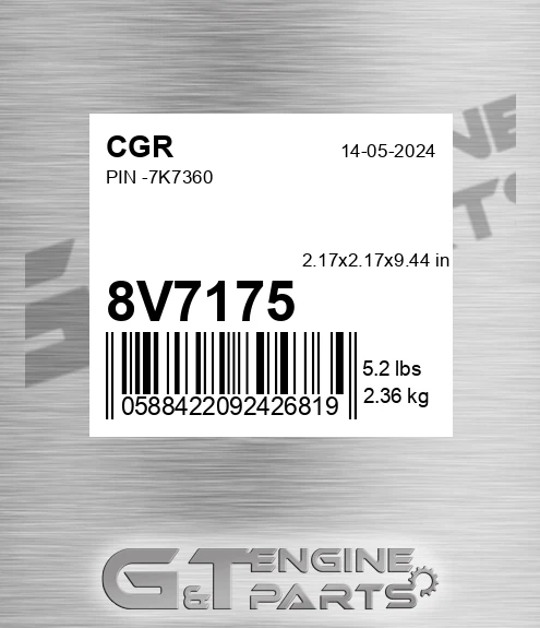 8V7175 CGR Pin -7k7360
