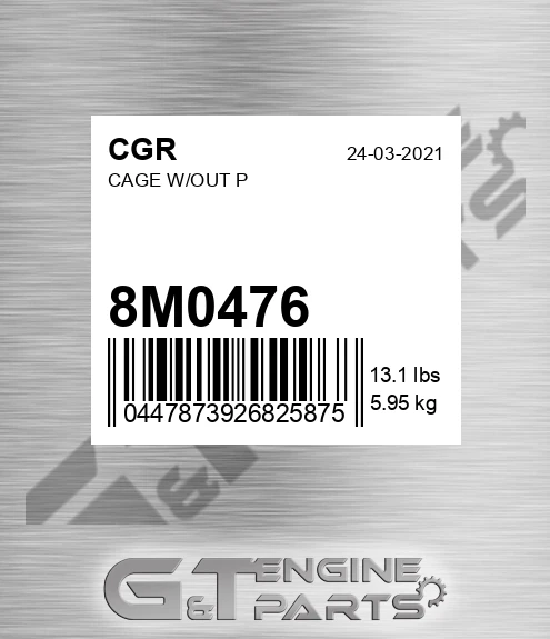 8M0476 Cage W/out P