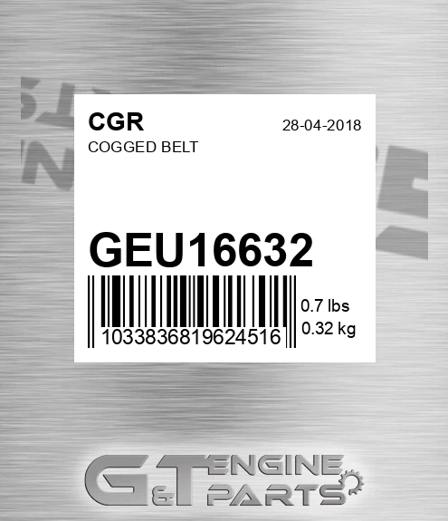 GEU16632 Cogged Belt