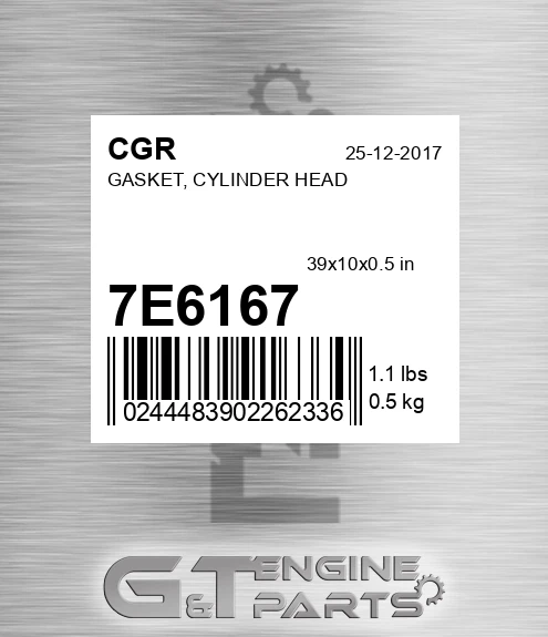 7E6167 Gasket, Cylinder Head for CGR