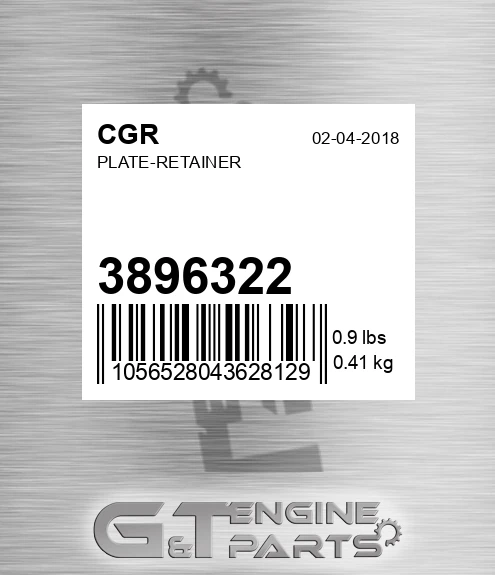 3896322 Plate-retainer