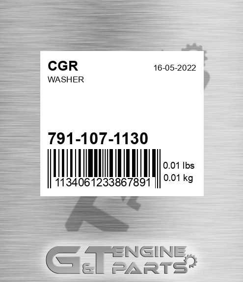 791-107-1130 Washer