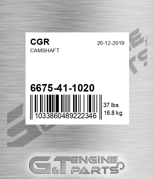 6675-41-1020 Camshaft