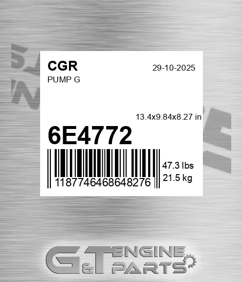6E4772 Pump G