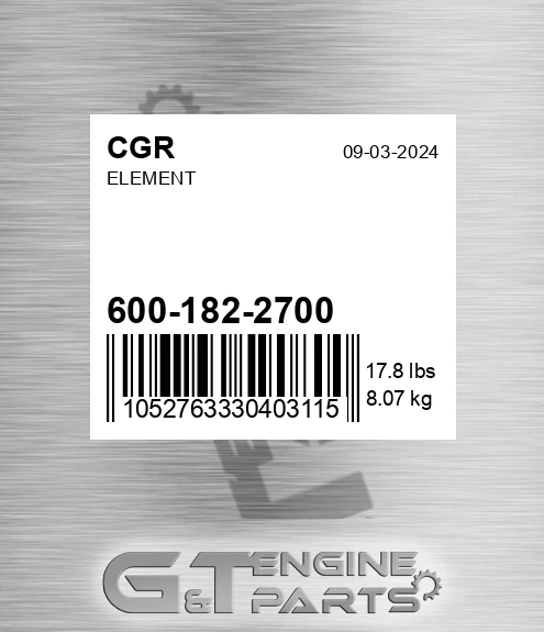 600-182-2700 Element