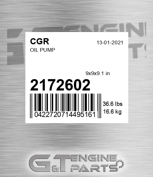 2172602 Oil Pump