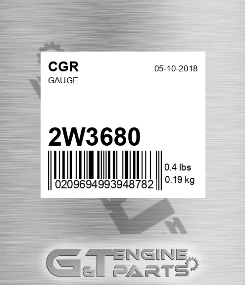 2W3680 CGR Gauge