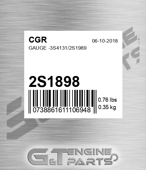 2S1898 CGR Gauge -3s4131/2s1989