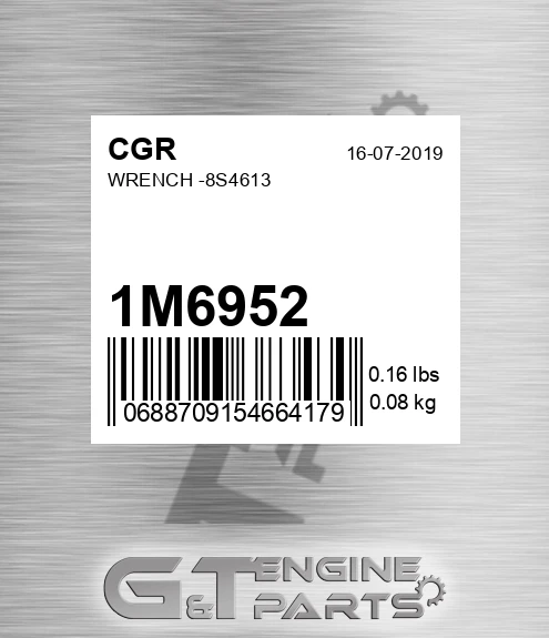 1M6952 Wrench -8s4613 for CGR