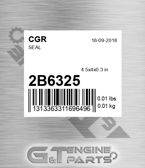 2B6325 CGR Seal