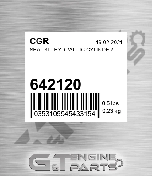 642120 Seal Kit Hydraulic Cylinder
