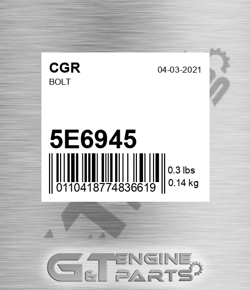 5E6945 Bolt