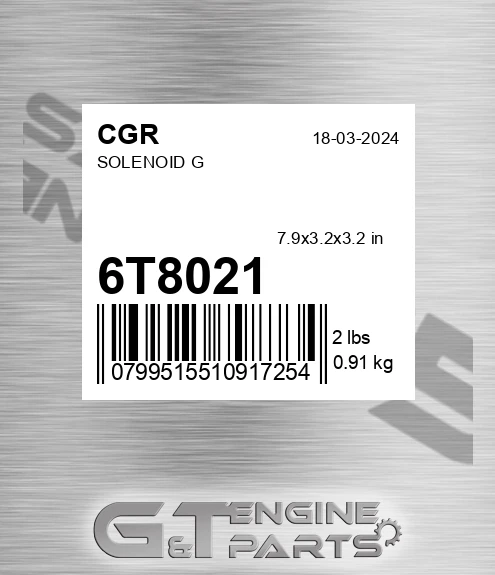 6T8021 CGR Solenoid G