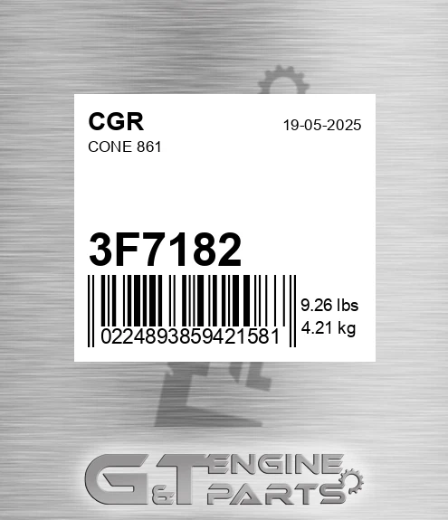 3F7182 Cone 861
