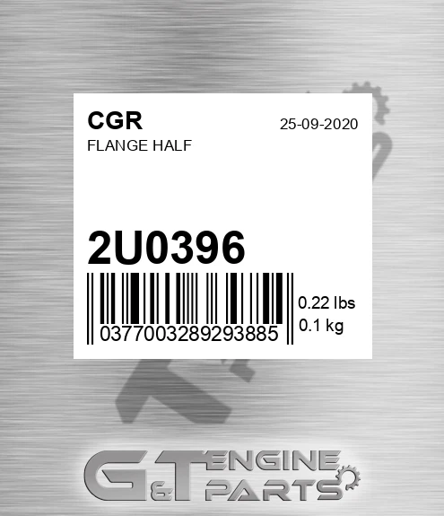 2U0396 Flange Half